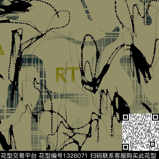 纸印花线条画几何传统印花华亿平台下载（图片编号: 1326071） - 瓦栏（Walan）