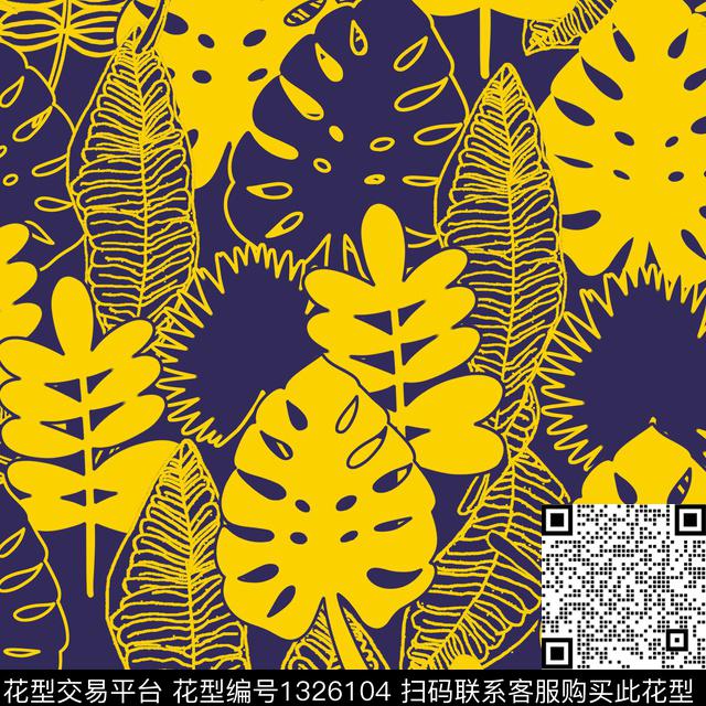 连衣裙抽象花卉几何传统印花华亿平台下载（图片编号: 1326104） - 瓦栏（Walan）