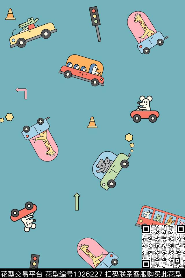 衬衫儿童布小汽车传统印花华亿平台下载（图片编号: 1326227） - 瓦栏（Walan）