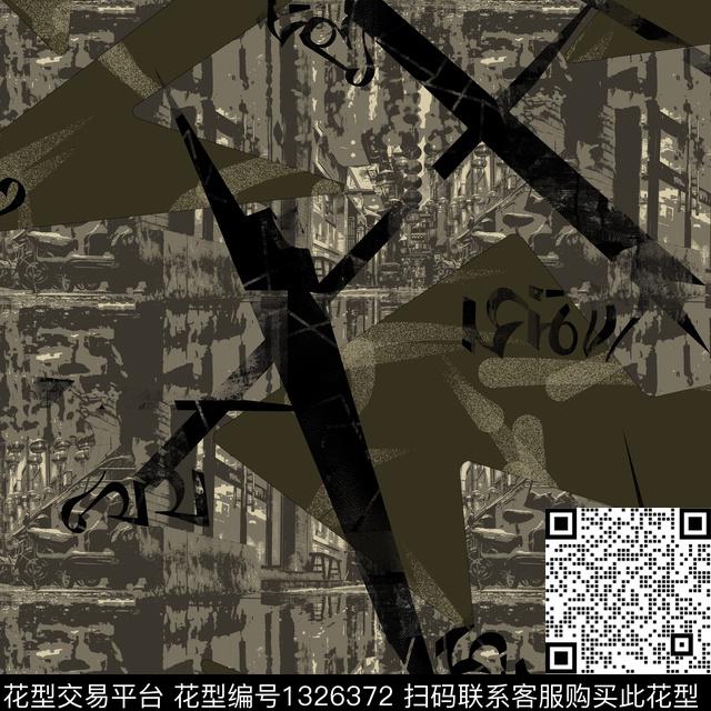 纸印花几何男装传统印花华亿平台下载（图片编号: 1326372） - 瓦栏（Walan）