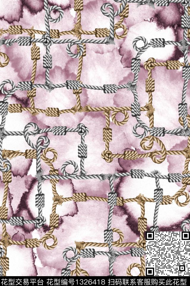肌理格子几何数码印花华亿平台下载（图片编号: 1326418） - 瓦栏（Walan）