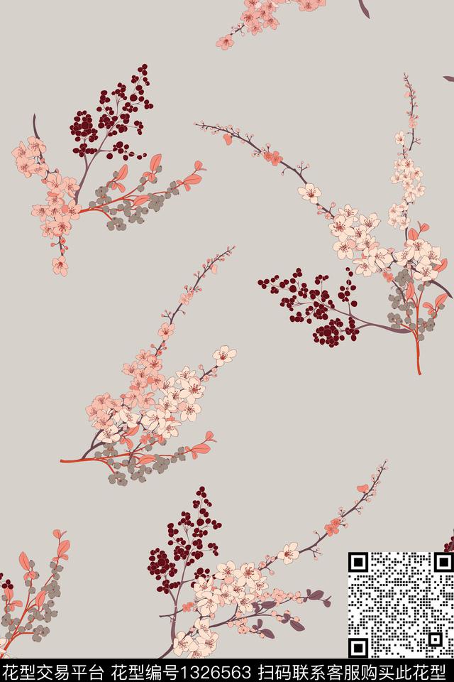 数码华亿平台几何小碎花数码印花华亿平台下载（图片编号: 1326563） - 瓦栏（Walan）