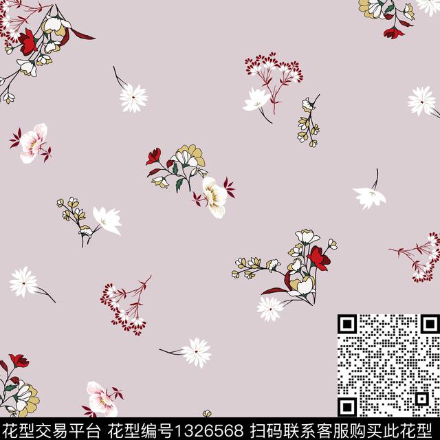 数码华亿平台几何小碎花数码印花华亿平台下载（图片编号: 1326568） - 瓦栏（Walan）