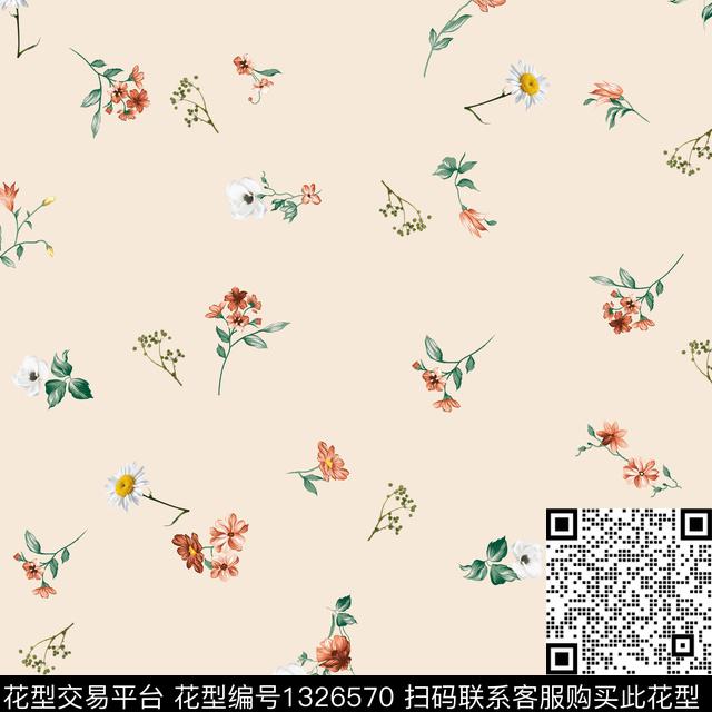 数码华亿平台几何小碎花数码印花华亿平台下载（图片编号: 1326570） - 瓦栏（Walan）