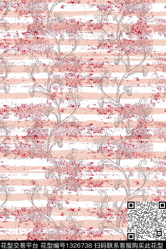 清爽底花卉花卉小碎花传统印花华亿平台下载（图片编号: 1326738） - 瓦栏（Walan）
