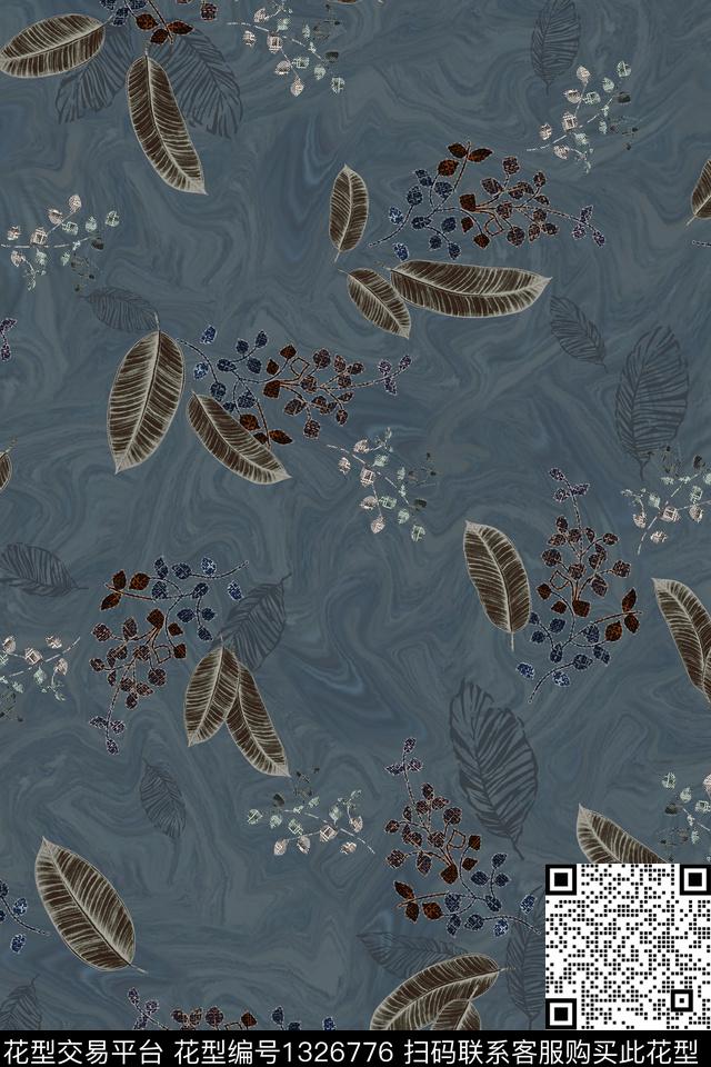 花卉中国风中老年数码印花华亿平台下载（图片编号: 1326776） - 瓦栏（Walan）