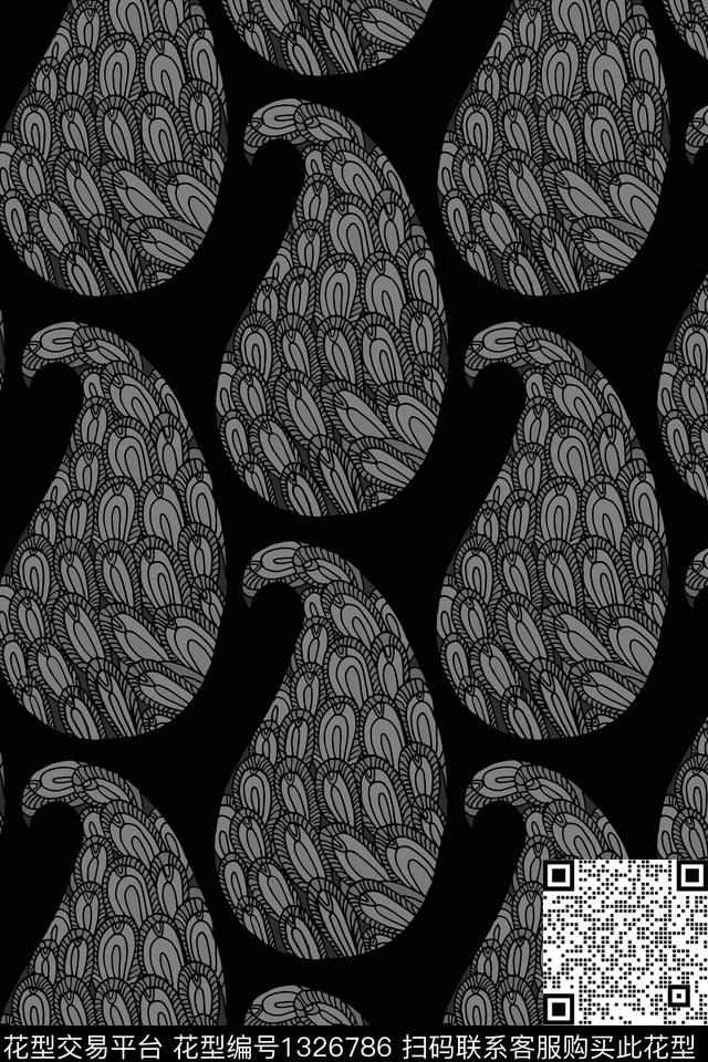 印度时尚民族风数码印花华亿平台下载（图片编号: 1326786） - 瓦栏（Walan）