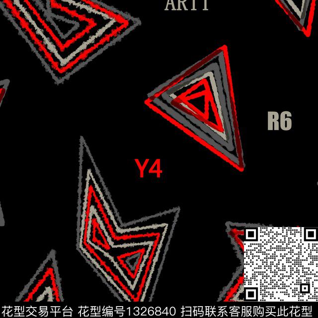 纸印花几何男装传统印花华亿平台下载（图片编号: 1326840） - 瓦栏（Walan）