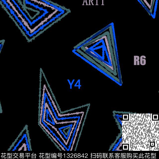 纸印花几何男装传统印花华亿平台下载（图片编号: 1326842） - 瓦栏（Walan）