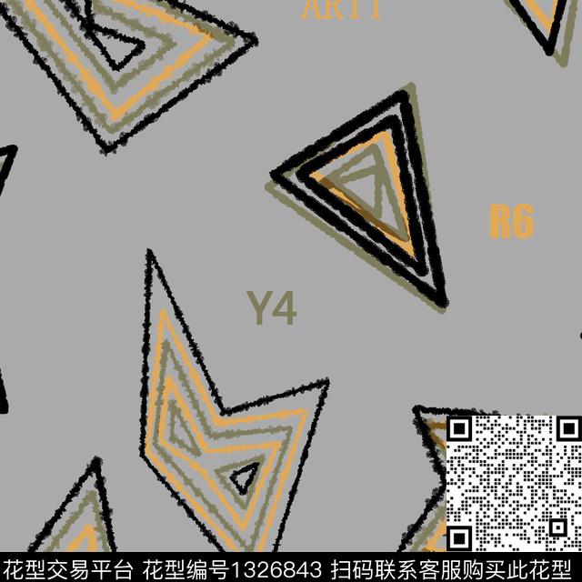 纸印花几何男装传统印花华亿平台下载（图片编号: 1326843） - 瓦栏（Walan）