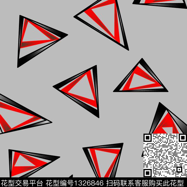 纸印花几何男装传统印花华亿平台下载（图片编号: 1326846） - 瓦栏（Walan）