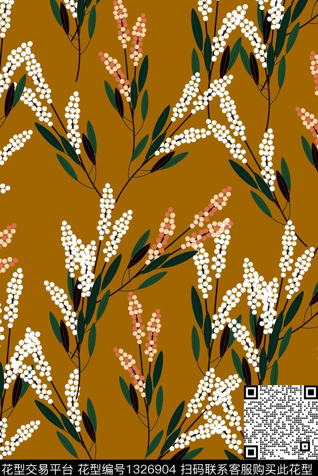抽象花卉春夏华亿平台抽象传统印花华亿平台下载（图片编号: 1326904） - 瓦栏（Walan）