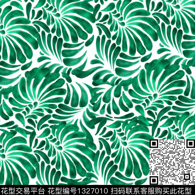 彩底花卉大牌风素雅数码印花华亿平台下载（图片编号: 1327010） - 瓦栏（Walan）