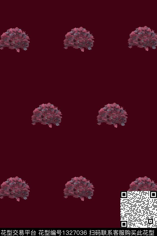 花卉抽象男装植物数码印花华亿平台下载（图片编号: 1327036） - 瓦栏（Walan）