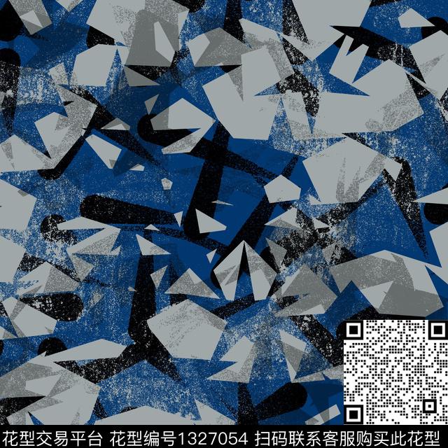 纸印花几何男装传统印花华亿平台下载（图片编号: 1327054） - 瓦栏（Walan）