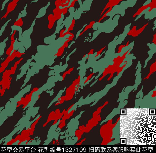 抽象男装传统印花华亿平台下载（图片编号: 1327109） - 瓦栏（Walan）