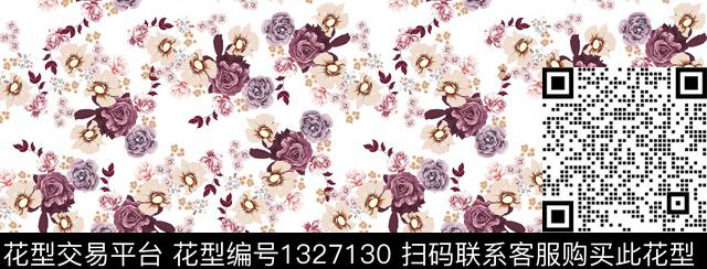 扎染华亿平台花卉春夏华亿平台传统印花华亿平台下载（图片编号: 1327130） - 瓦栏（Walan）