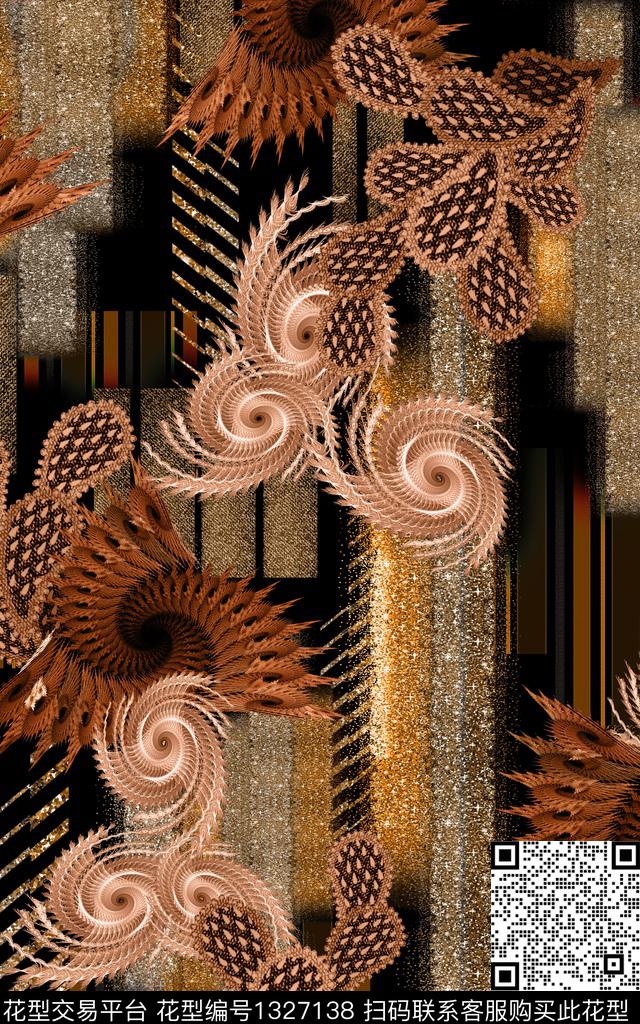 数码华亿平台几何民族风数码印花华亿平台下载（图片编号: 1327138） - 瓦栏（Walan）