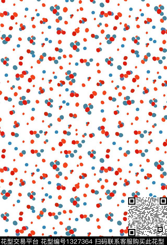 颜色圆形几何数码印花华亿平台下载（图片编号: 1327364） - 瓦栏（Walan）