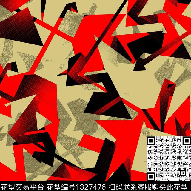 纸印花几何男装传统印花华亿平台下载（图片编号: 1327476） - 瓦栏（Walan）