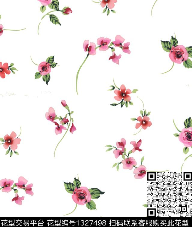 花卉潮牌大牌风传统印花华亿平台下载（图片编号: 1327498） - 瓦栏（Walan）