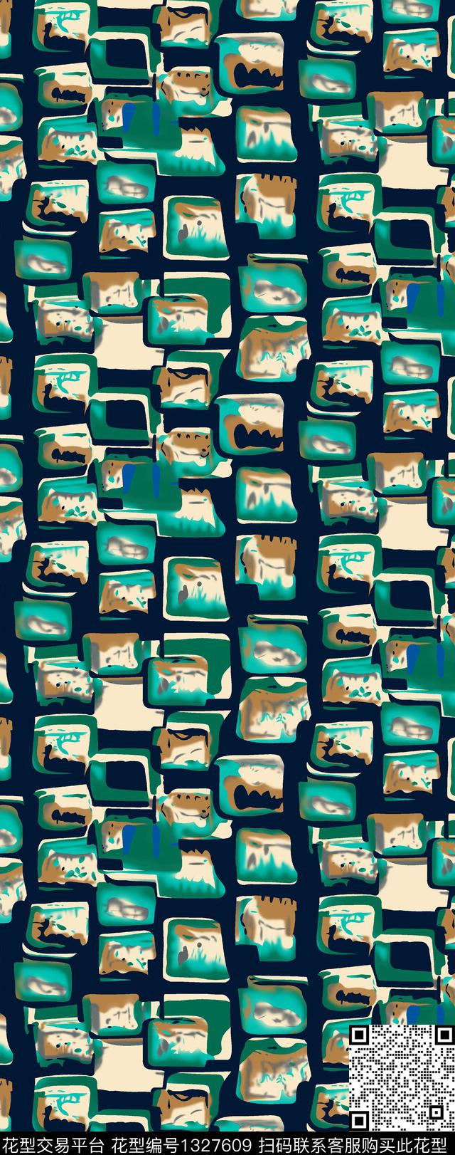 几何大牌风传统印花华亿平台下载（图片编号: 1327609） - 瓦栏（Walan）