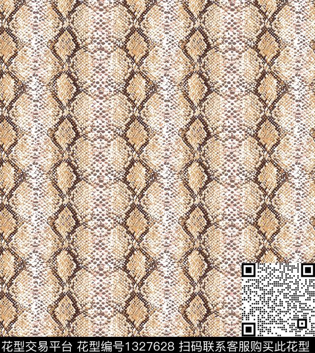 蛇纹大牌风传统印花华亿平台下载（图片编号: 1327628） - 瓦栏（Walan）