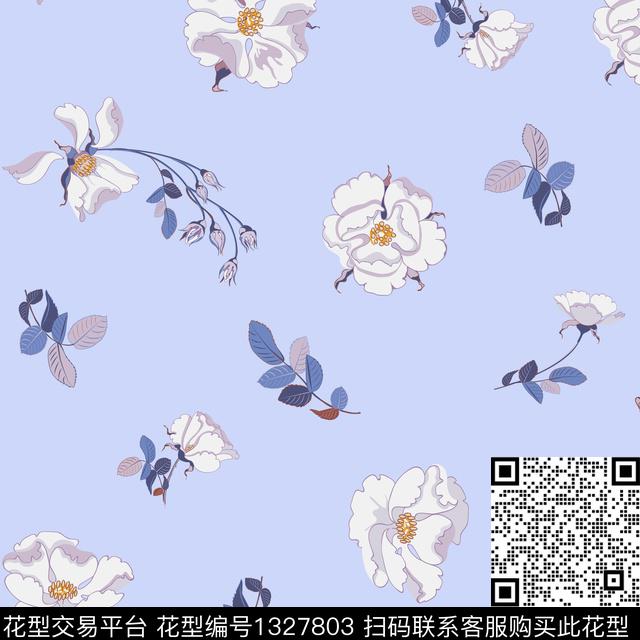 花卉绿植绿植树叶传统印花华亿平台下载（图片编号: 1327803） - 瓦栏（Walan）