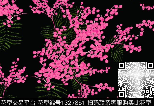 花卉绿植树叶水果传统印花华亿平台下载（图片编号: 1327851） - 瓦栏（Walan）