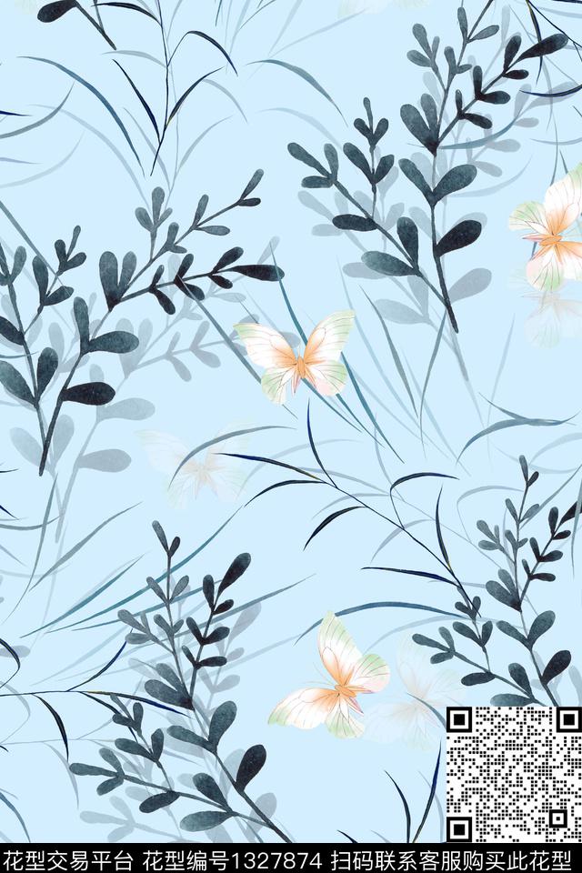 趋势华亿平台女装花卉数码印花华亿平台下载（图片编号: 1327874） - 瓦栏（Walan）