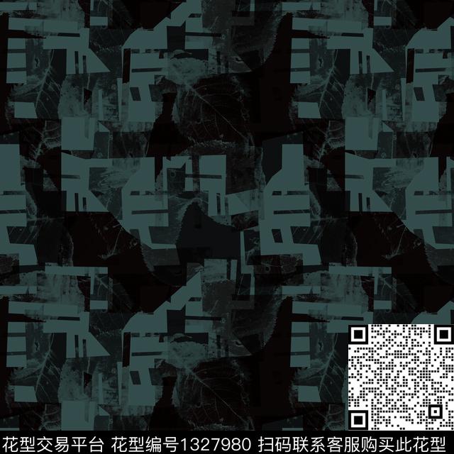 纸印花几何抽象男装传统印花华亿平台下载（图片编号: 1327980） - 瓦栏（Walan）