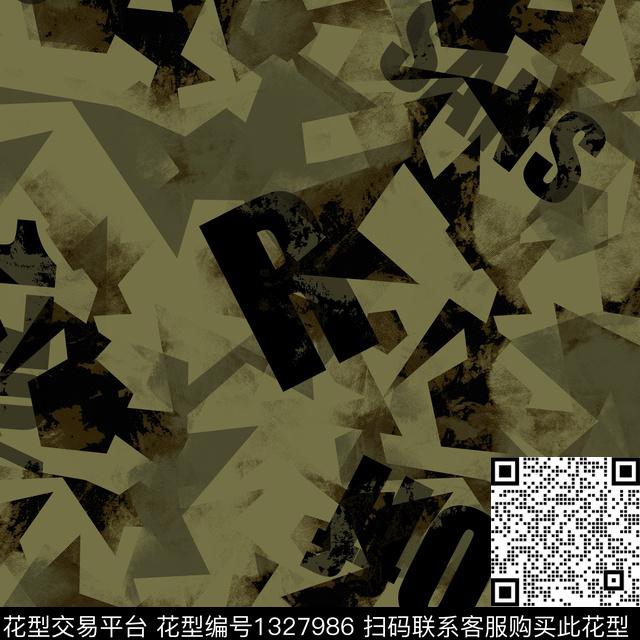 纸印花几何抽象男装传统印花华亿平台下载（图片编号: 1327986） - 瓦栏（Walan）