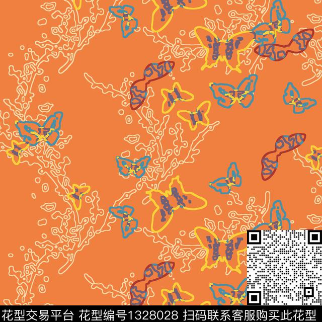 花卉满版散花传统印花华亿平台下载（图片编号: 1328028） - 瓦栏（Walan）