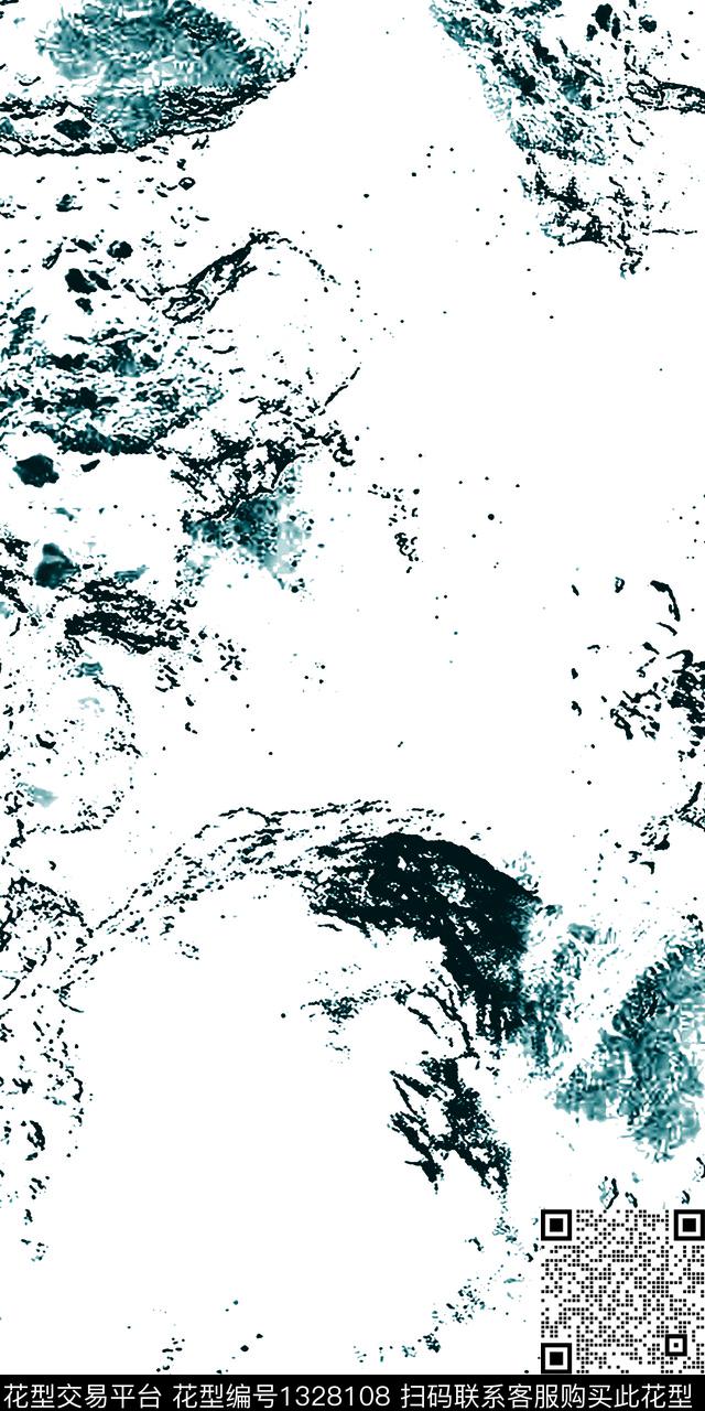 笔触抽象单色数码印花华亿平台下载（图片编号: 1328108） - 瓦栏（Walan）
