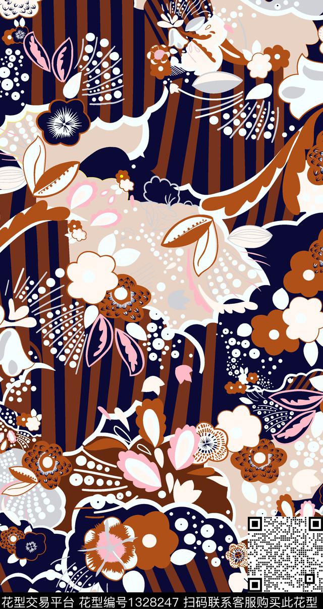 几何潮牌大牌风传统印花华亿平台下载（图片编号: 1328247） - 瓦栏（Walan）