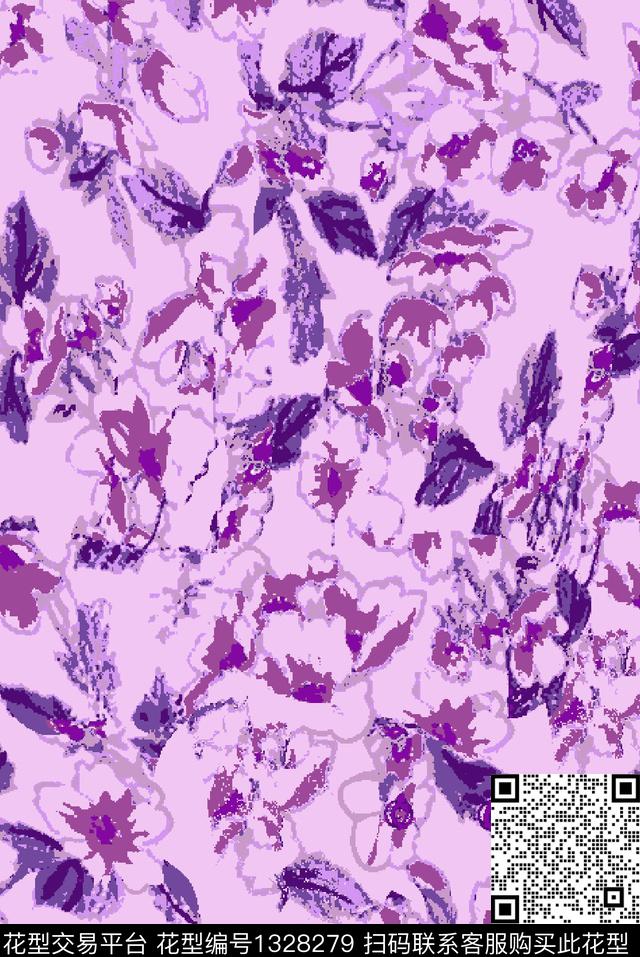 潮牌大牌风抽象传统印花华亿平台下载（图片编号: 1328279） - 瓦栏（Walan）