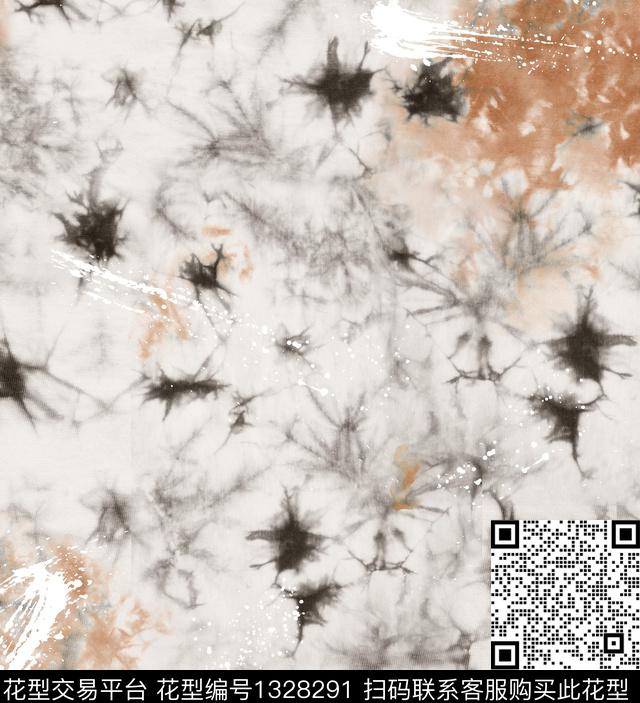 肌理迷彩抽象男装数码印花华亿平台下载（图片编号: 1328291） - 瓦栏（Walan）