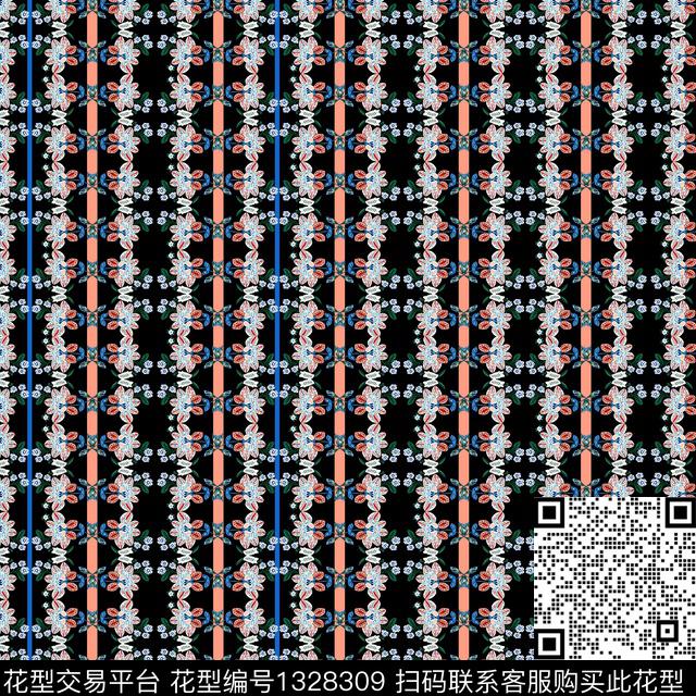 几何大牌风小清新数码印花华亿平台下载（图片编号: 1328309） - 瓦栏（Walan）