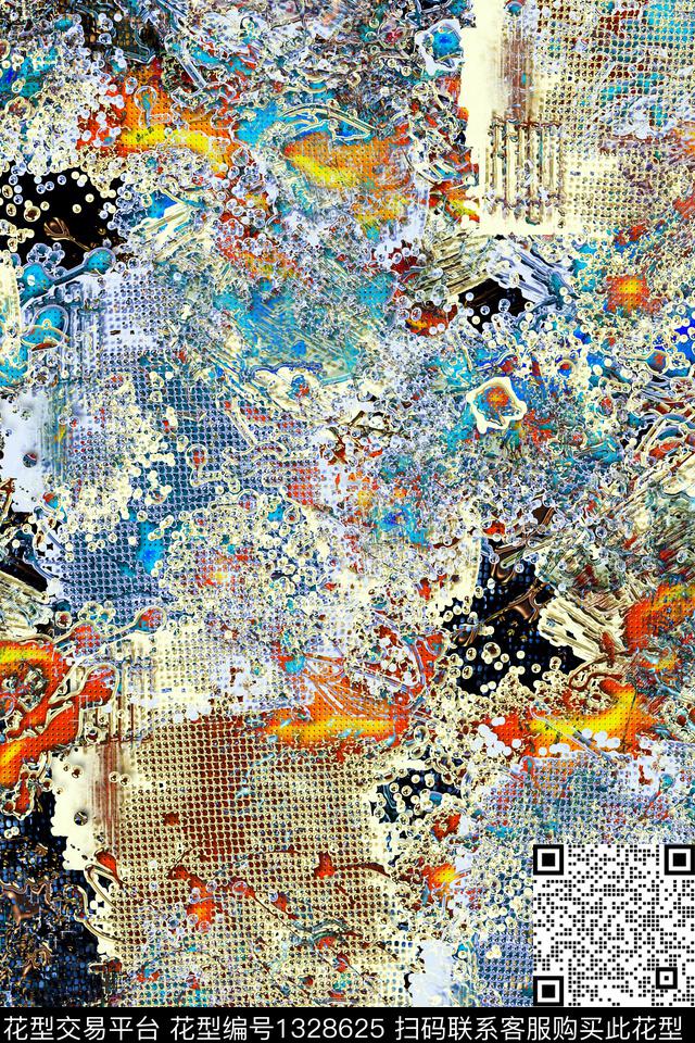 抽象男装大牌风户外数码印花华亿平台下载（图片编号: 1328625） - 瓦栏（Walan）