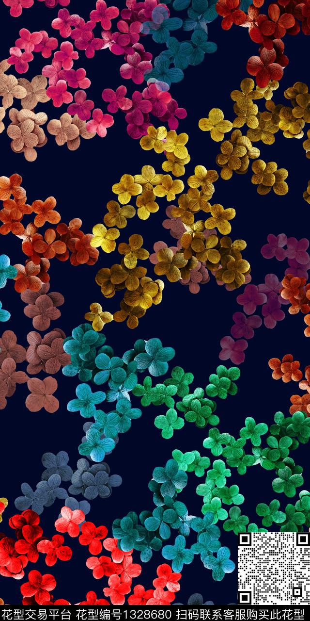 绿植树叶抽象雕印华亿平台数码印花华亿平台下载（图片编号: 1328680） - 瓦栏（Walan）