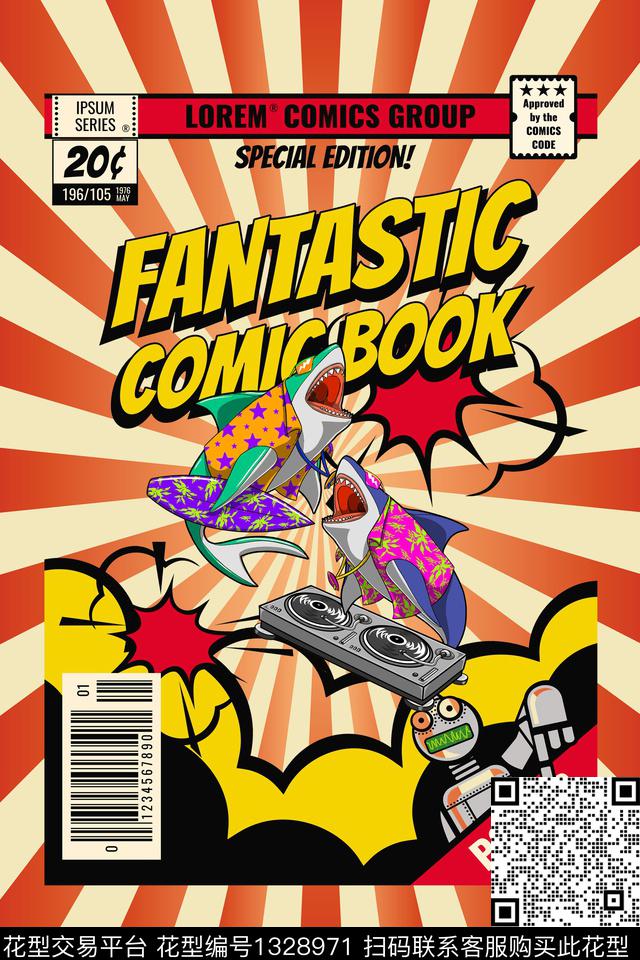 时尚男装大牌风数码印花华亿平台下载（图片编号: 1328971） - 瓦栏（Walan）