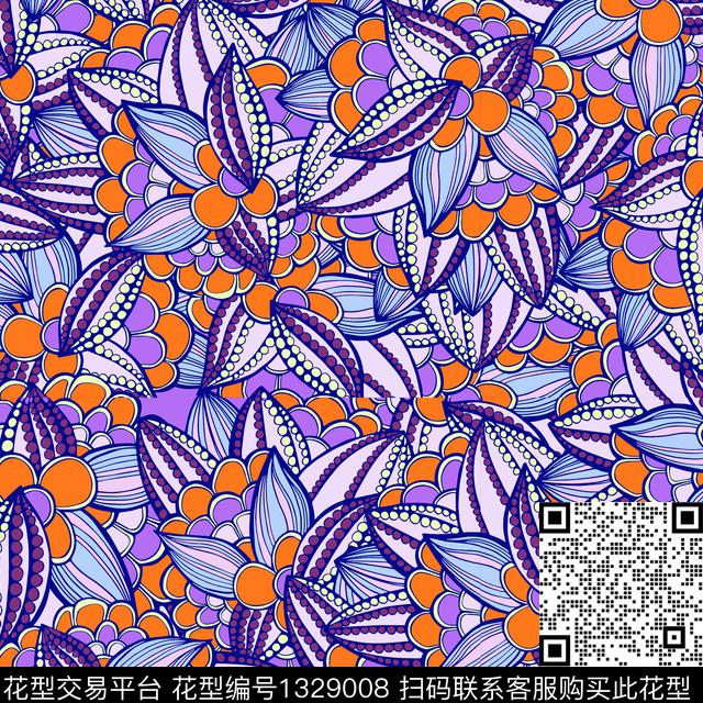花卉大牌风小碎花传统印花华亿平台下载（图片编号: 1329008） - 瓦栏（Walan）