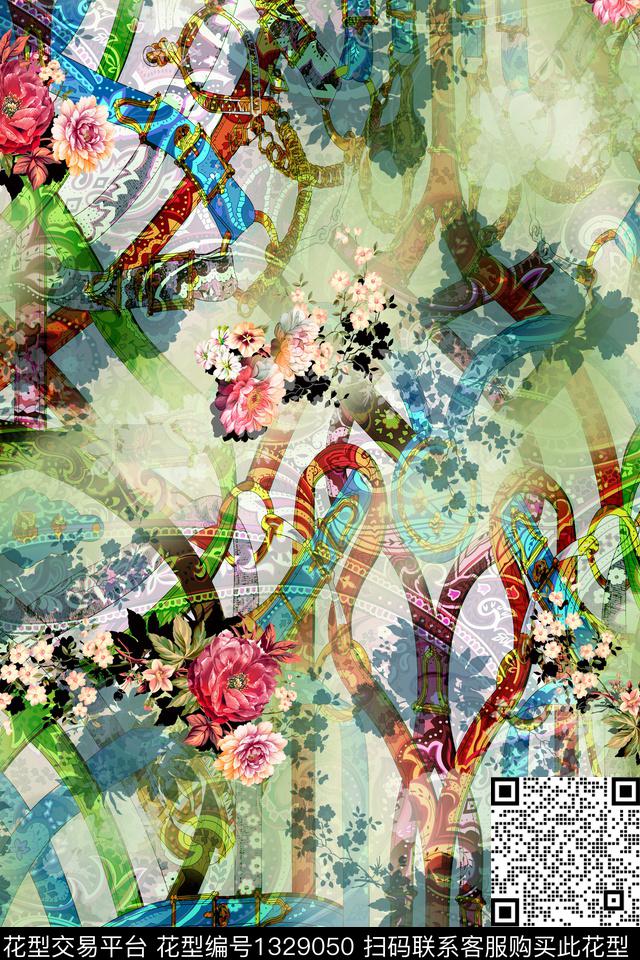 泼墨趋势华亿平台数码印花华亿平台下载（图片编号: 1329050） - 瓦栏（Walan）