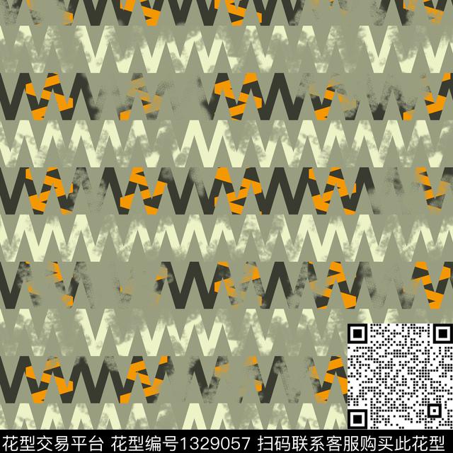 纸印花几何抽象男装传统印花华亿平台下载（图片编号: 1329057） - 瓦栏（Walan）