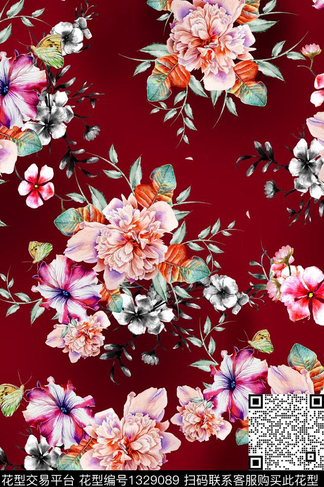 香云纱旗袍中国风数码印花华亿平台下载（图片编号: 1329089） - 瓦栏（Walan）