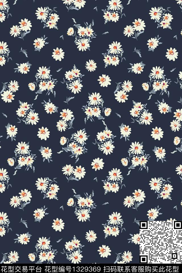 连衣裙花卉小碎花传统印花华亿平台下载（图片编号: 1329369） - 瓦栏（Walan）