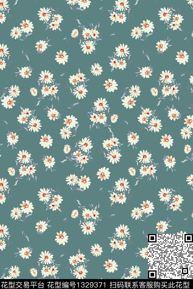 连衣裙花卉小碎花传统印花华亿平台下载（图片编号: 1329371） - 瓦栏（Walan）