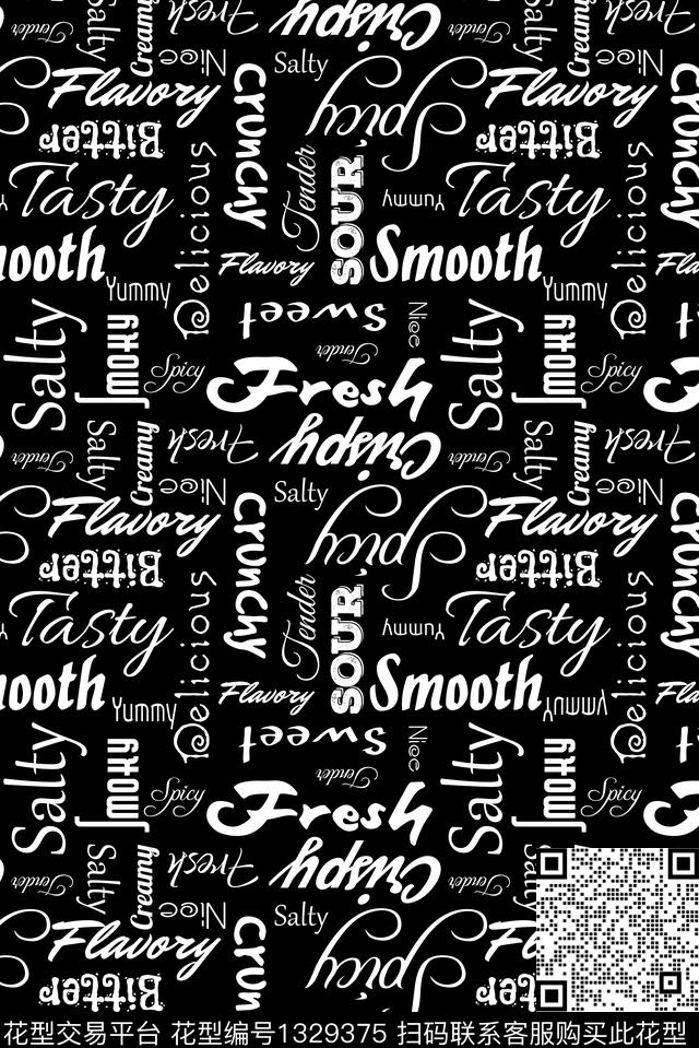 字母衬衫卫衣传统印花华亿平台下载（图片编号: 1329375） - 瓦栏（Walan）