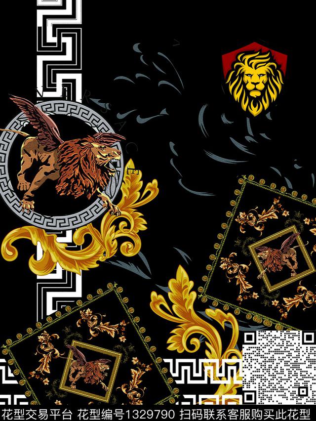 字母数码华亿平台动物数码印花华亿平台下载（图片编号: 1329790） - 瓦栏（Walan）