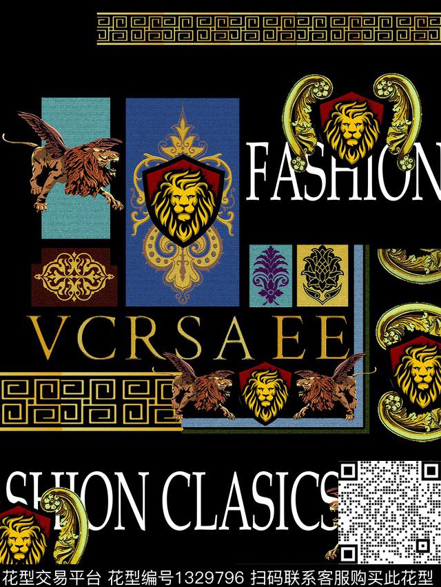 字母数码华亿平台动物数码印花华亿平台下载（图片编号: 1329796） - 瓦栏（Walan）